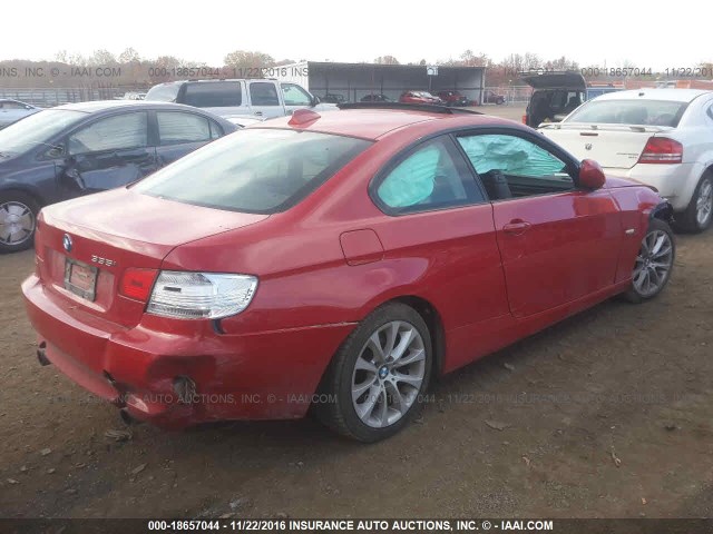 WBAWC7C50AE270686 - 2010 BMW 335 XI RED photo 4