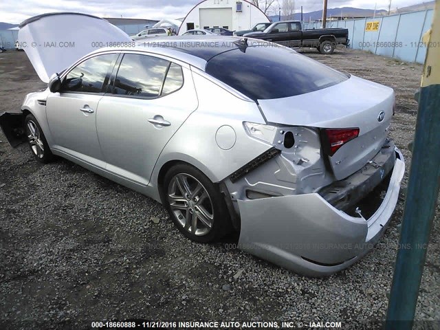 5XXGN4A79DG229655 - 2013 KIA OPTIMA EX SILVER photo 3