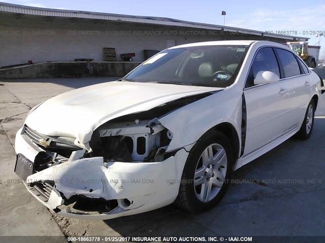 2G1WC57M491196395 - 2009 CHEVROLET IMPALA 2LT WHITE photo 6