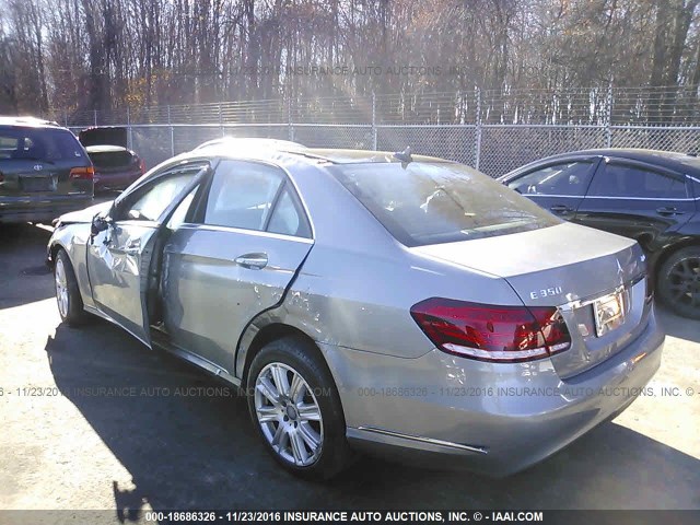 WDDHF8JB5EA925039 - 2014 MERCEDES-BENZ E 350 4MATIC GRAY photo 3