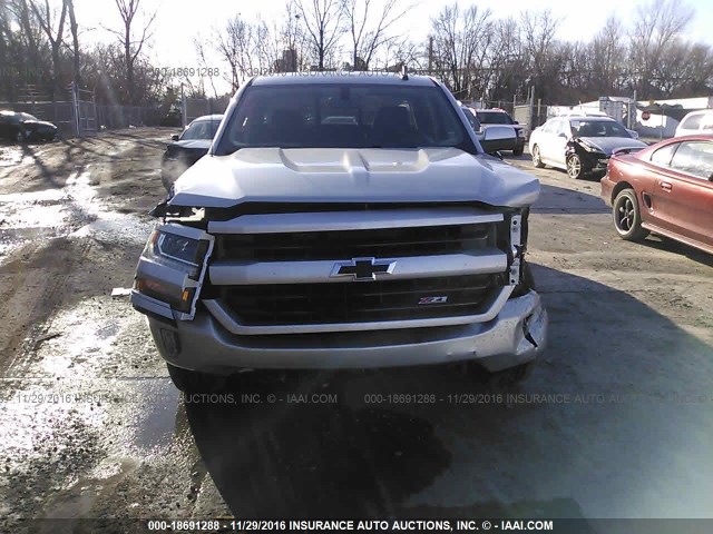 1GCVKRECXGZ351656 - 2016 CHEVROLET SILVERADO K1500 LT SILVER photo 6