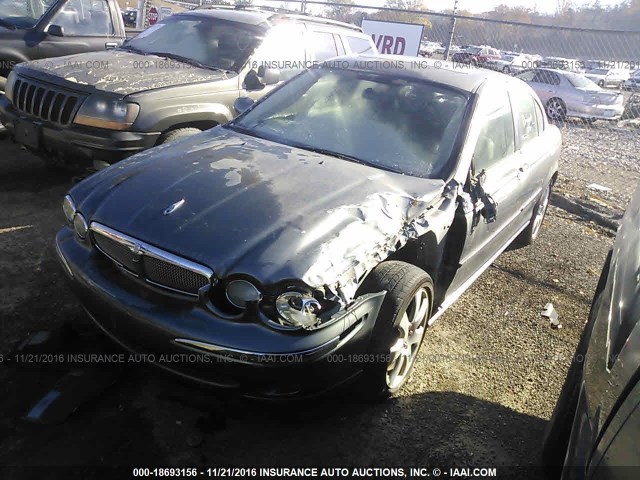 SAJWA51A16WJ01521 - 2006 JAGUAR X-TYPE 3.0 GRAY photo 2