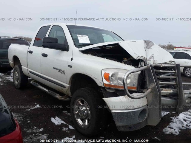 1D7KS28D06J236209 - 2006 DODGE RAM 2500 ST/SLT WHITE photo 1