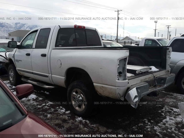 1D7KS28D06J236209 - 2006 DODGE RAM 2500 ST/SLT WHITE photo 3