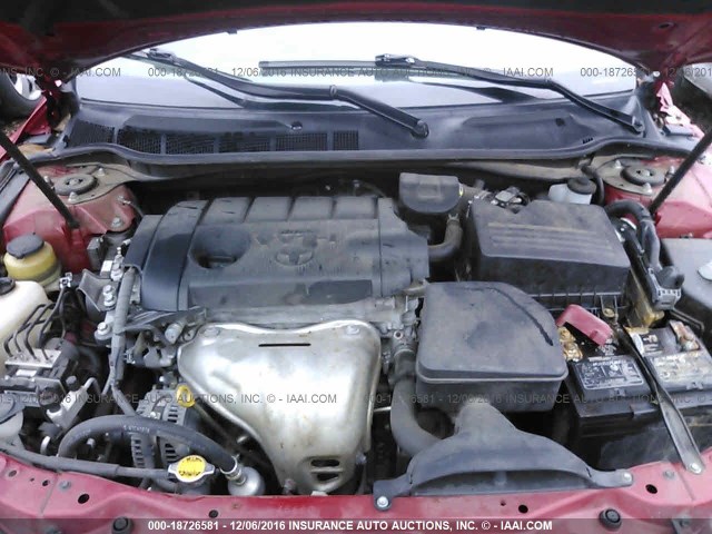 4T1BF3EK2BU187770 - 2011 TOYOTA CAMRY SE/LE/XLE წითელი ფოტო 10