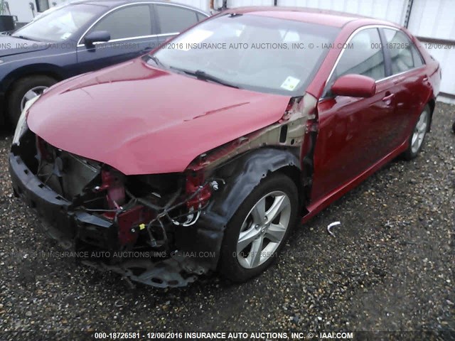 4T1BF3EK2BU187770 - 2011 TOYOTA CAMRY SE/LE/XLE წითელი ფოტო 2