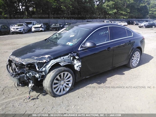 W04GW5EV7B1087515 - 2011 BUICK REGAL CXL BLACK photo 2