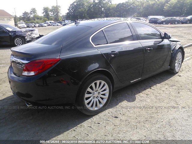 W04GW5EV7B1087515 - 2011 BUICK REGAL CXL BLACK photo 4