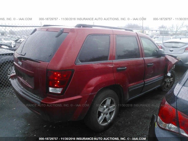 1J4GR48K56C315685 - 2006 JEEP GRAND CHEROKEE LAREDO/COLUMBIA/FREEDOM 红色 照片 4