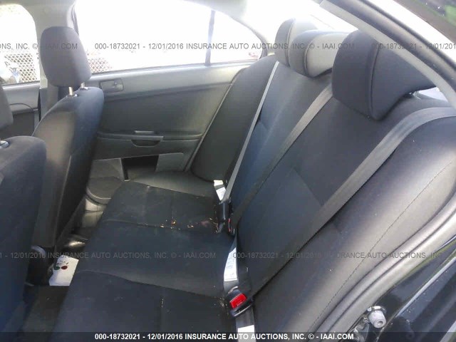 JA3AU16U29U045597 - 2009 MITSUBISHI LANCER DE BLACK photo 8