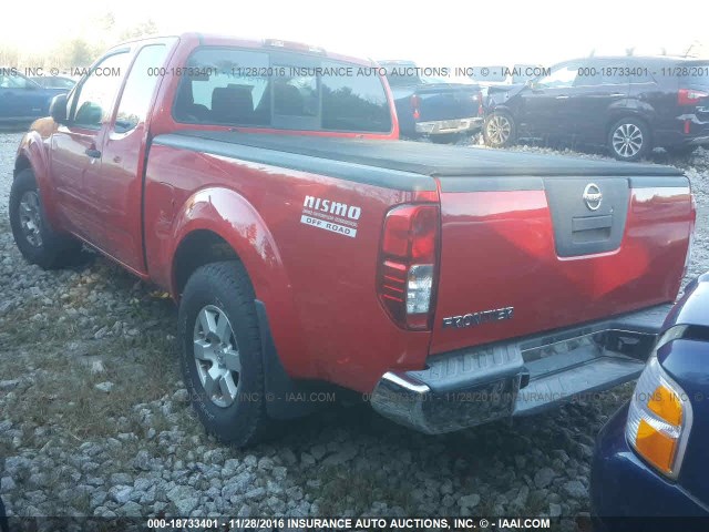 1N6AD06WX5C413972 - 2005 NISSAN FRONTIER KING CAB LE/SE/OFF ROAD RED photo 3