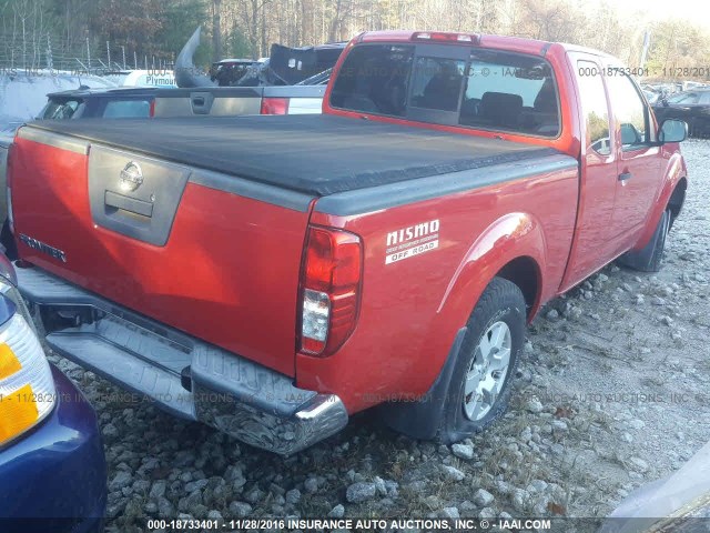 1N6AD06WX5C413972 - 2005 NISSAN FRONTIER KING CAB LE/SE/OFF ROAD RED photo 4