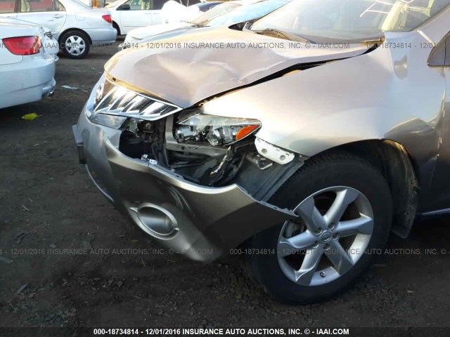 JN8AZ18U59W006012 - 2009 NISSAN MURANO S/SL GRAY photo 6