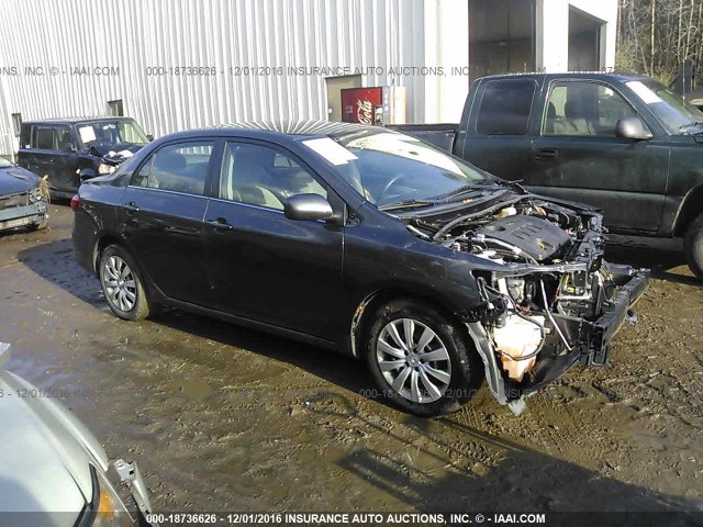 2T1BU4EE3DC074727 - 2013 TOYOTA COROLLA S/LE GRAY photo 1