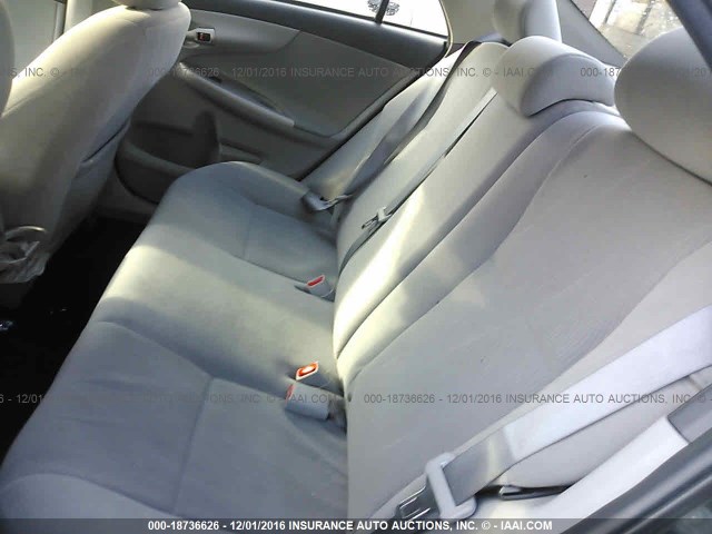 2T1BU4EE3DC074727 - 2013 TOYOTA COROLLA S/LE GRAY photo 8