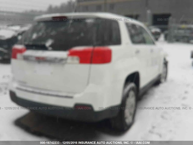 2GKALMEK0D6206790 - 2013 GMC TERRAIN SLE WHITE photo 4