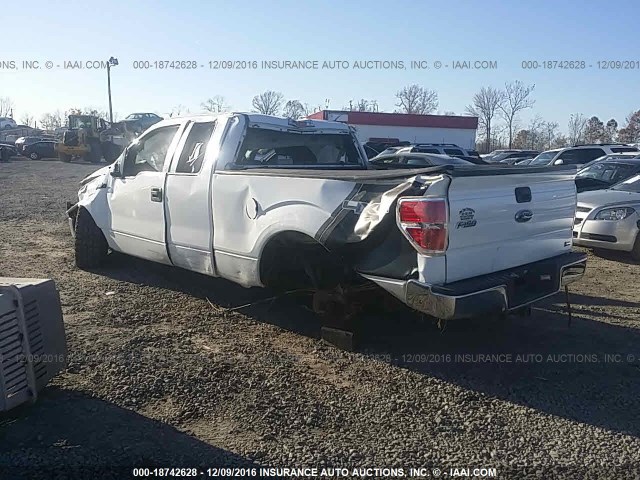 1FTFX1EV9AKA38011 - 2010 FORD F150 SUPER CAB WHITE photo 3