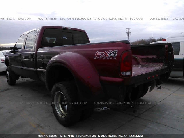 1FT8W3DT0EEB77648 - 2014 FORD F350 RED photo 3