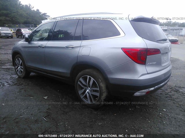 5FNYF6H97GB006607 - 2016 HONDA PILOT TOURING GRAY photo 3