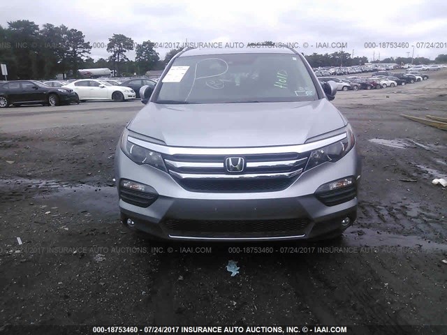 5FNYF6H97GB006607 - 2016 HONDA PILOT TOURING GRAY photo 6