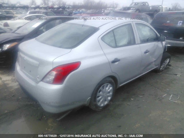 3N1CN7AP0GL846163 - 2016 NISSAN VERSA S/S PLUS/SV/SL SILVER photo 4