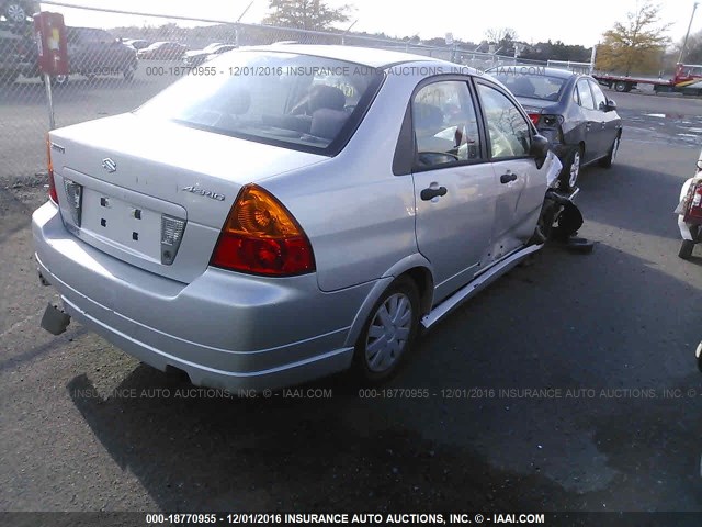 JS2RA61S345201218 - 2004 SUZUKI AERIO S/LX SILVER photo 4