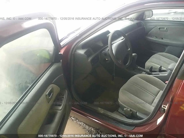 4T1BG22K21U820228 - 2001 TOYOTA CAMRY CE/LE/XLE 红色 照片 5