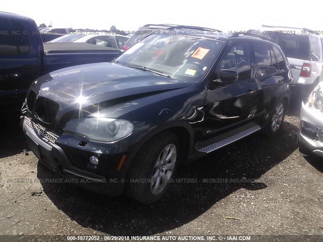 5UXFE83508LZ99035 - 2008 BMW X5 4.8I BLACK photo 2