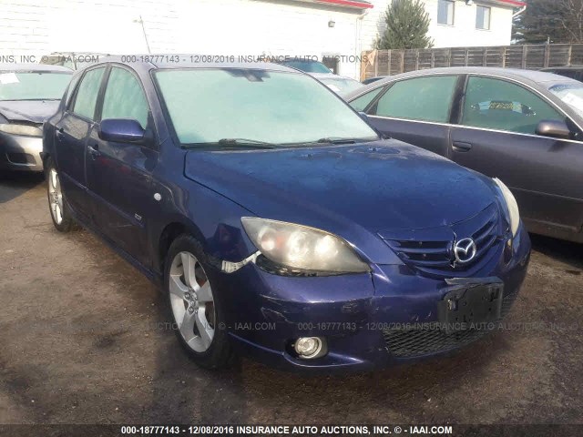 JM1BK344861414356 - 2006 MAZDA 3 HATCHBACK BLUE photo 1