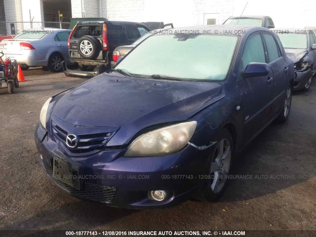 JM1BK344861414356 - 2006 MAZDA 3 HATCHBACK BLUE photo 2