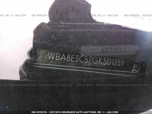 WBA8E3C57GK501251 - 2016 BMW 328 XI SULEV BLACK photo 9