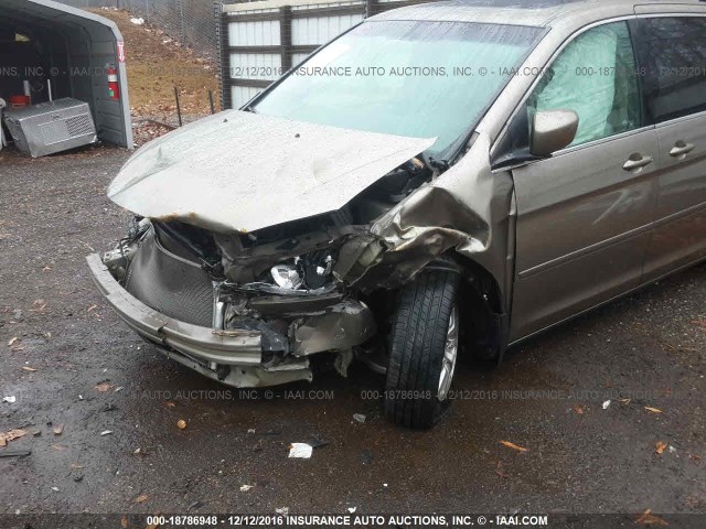 5FNRL3H76AB028454 - 2010 HONDA ODYSSEY EXL შამპანური ფოტო 6