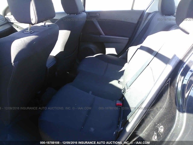 JM1BL1UG2B1454423 - 2011 MAZDA 3 I BLACK photo 8