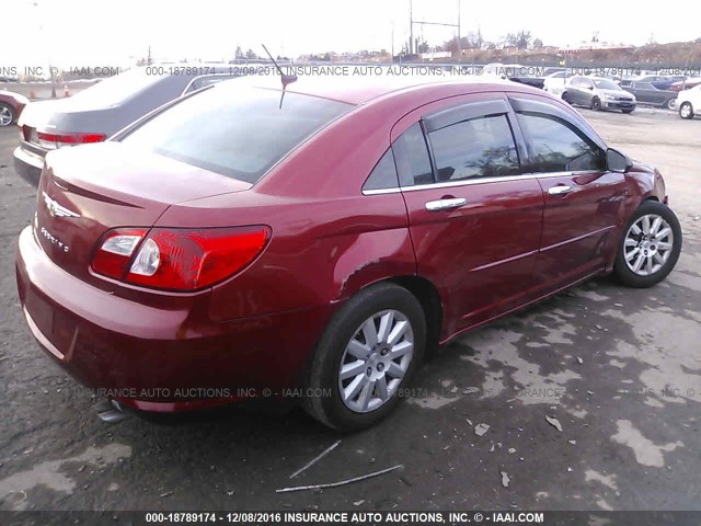 1C3LC46K88N224673 - 2008 CHRYSLER SEBRING LX RED photo 4