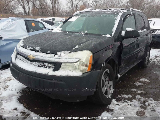 2CNDL23F056168980 - 2005 CHEVROLET EQUINOX LS BLACK photo 2