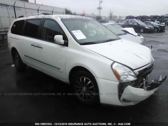 KNDMH4C73C6505851 - 2012 KIA SEDONA EX WHITE photo 1