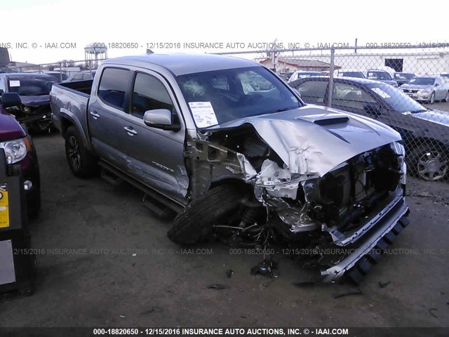 5TFCZ5AN3HX055152 - 2017 TOYOTA TACOMA DBL CAB/SR/TRDSPT/OR/PRO ვერცხლისფერი ფოტო 6