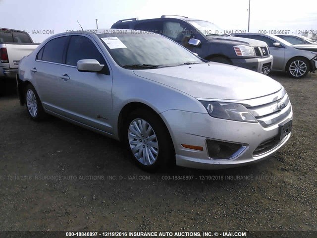 3FADP0L30AR406614 - 2010 FORD FUSION HYBRID SILVER photo 1