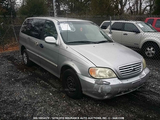 KNDUP131936466342 - 2003 KIA SEDONA EX/LX SILVER photo 1