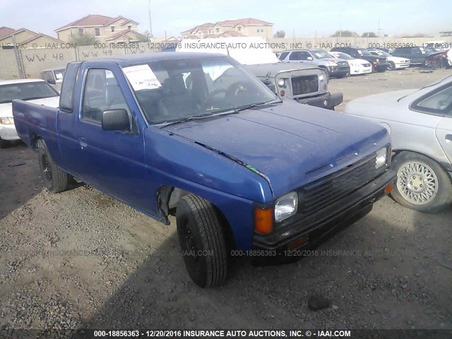 JN6ND16S6HW004827 - 1987 NISSAN D21 KING CAB BLUE photo 1