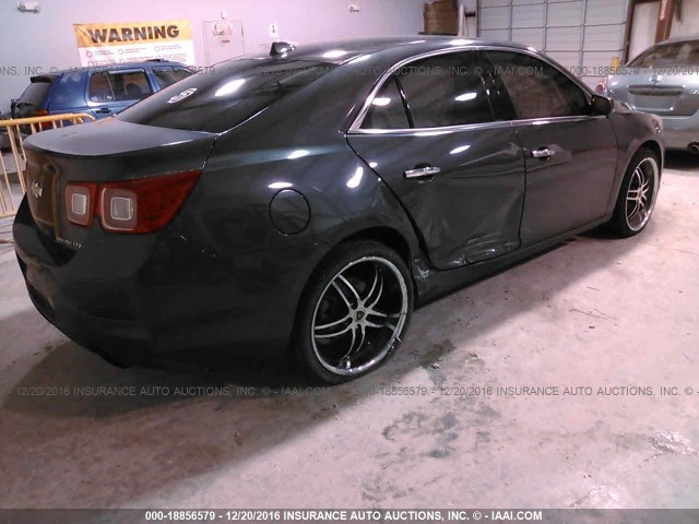 1G11H5SA7DF268734 - 2013 CHEVROLET MALIBU LTZ 灰色 照片 4