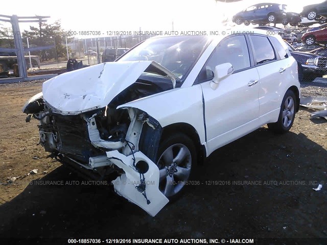 5J8TB18508A012878 - 2008 ACURA RDX TECHNOLOGY WHITE photo 2