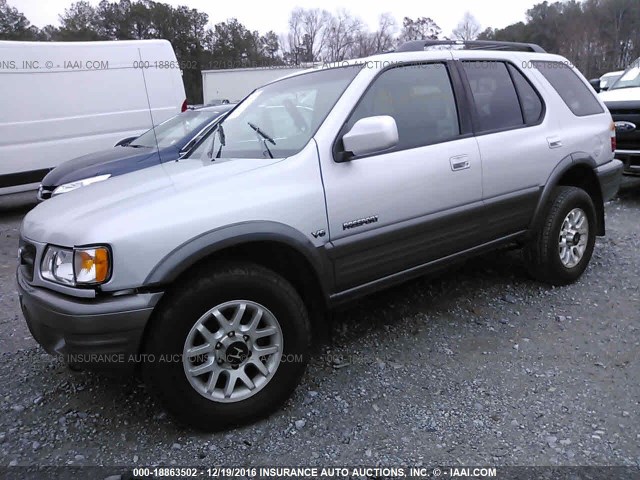 4S6CK58W114413927 - 2001 HONDA PASSPORT EX/LX 银色 照片 2