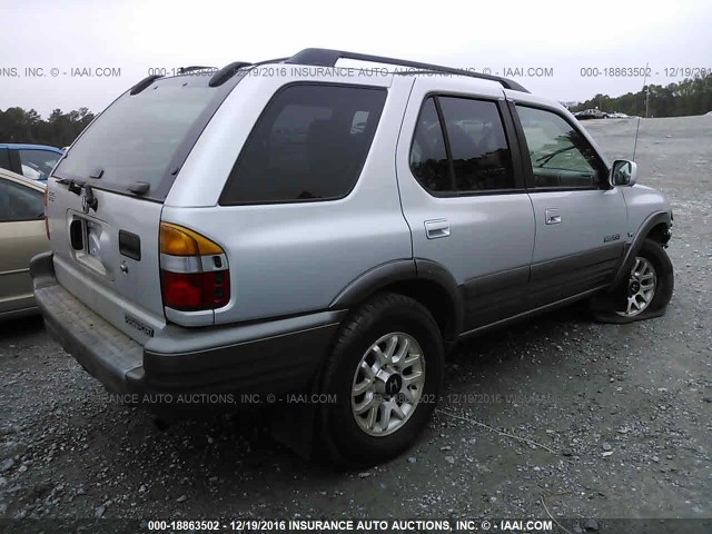 4S6CK58W114413927 - 2001 HONDA PASSPORT EX/LX 银色 照片 4