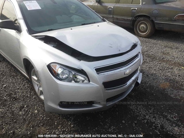 1G1ZB5E15BF200171 - 2011 CHEVROLET MALIBU LS ვერცხლისფერი ფოტო 6
