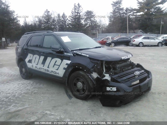 1FM5K8AR0DGB79029 - 2013 FORD EXPLORER POLICE INTERCEPTOR BLACK photo 1