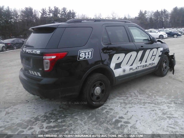 1FM5K8AR0DGB79029 - 2013 FORD EXPLORER POLICE INTERCEPTOR BLACK photo 4