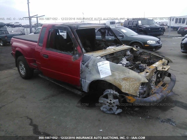 1FTZR45E03PA12766 - 2003 FORD RANGER SUPER CAB RED photo 1