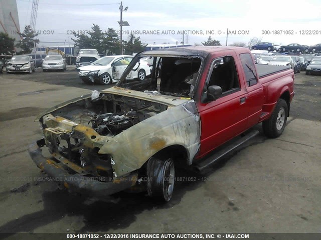 1FTZR45E03PA12766 - 2003 FORD RANGER SUPER CAB RED photo 2