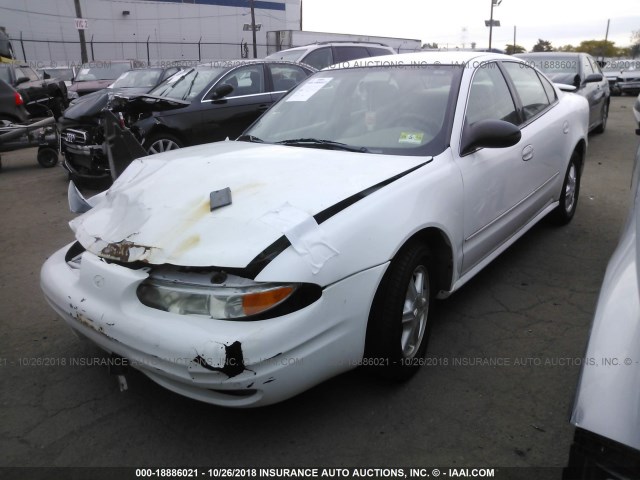 1G3NL52F84C213990 - 2004 OLDSMOBILE ALERO GL WHITE photo 2